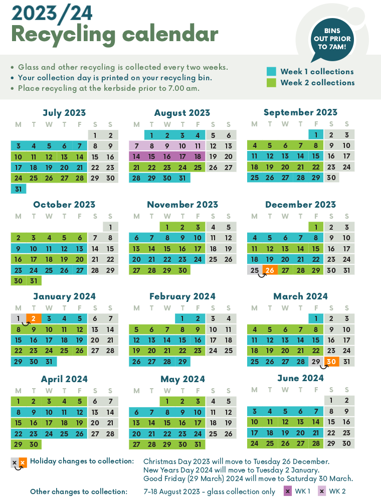 Recycling Calendar - Nelson City Council